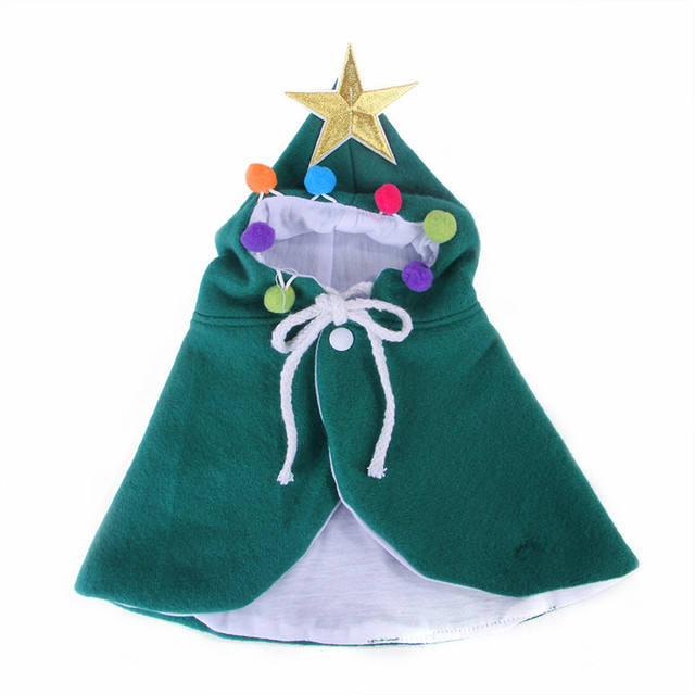 Christmas Pet Riding Hood for Cats and Dogs - Green / S