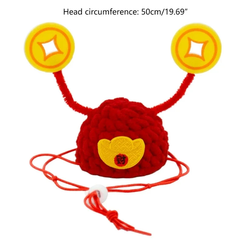 The-God-of-Wealth Hat Costume for pets