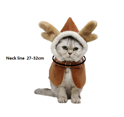 Christmas Elk Costume for Cats and Dogs