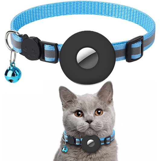 Airtag Pet Collar With Bell Airtag Reflective Collar