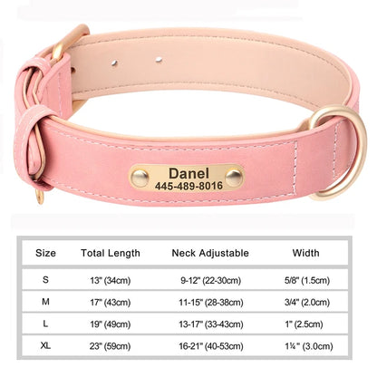 Personalized Collars for Dog with Free Engraved Nameplate