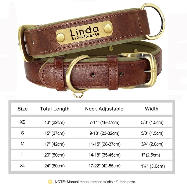 Personalized Collars for Dog with Free Engraved Nameplate