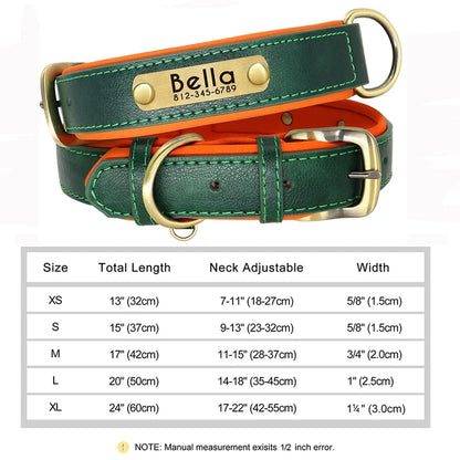 Personalized Collars for Dog with Free Engraved Nameplate