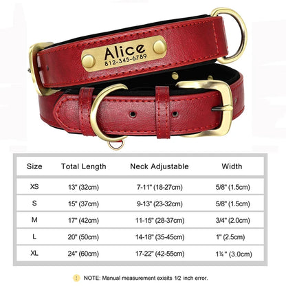 Personalized Collars for Dog with Free Engraved Nameplate