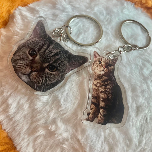 portrait and entire body pet keychains