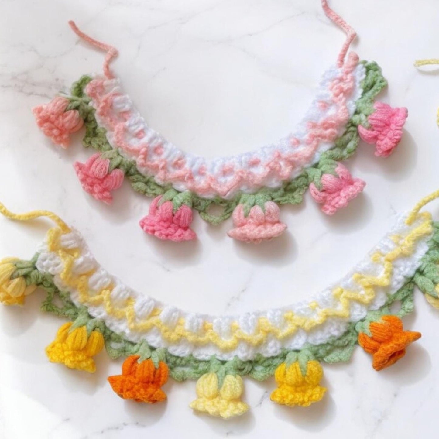 Floral collars, sweet and adorable