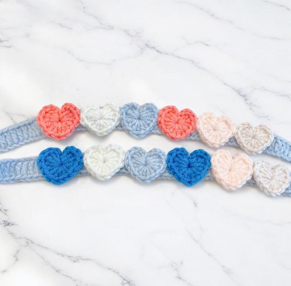 Little hearts pet collars